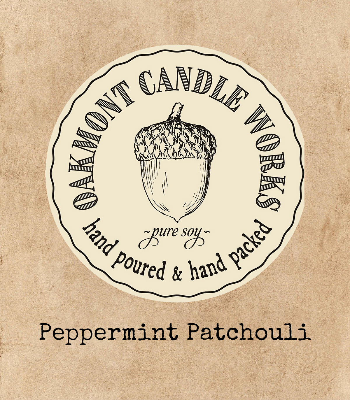 Peppermint Patchouli Oakmont Candle Works